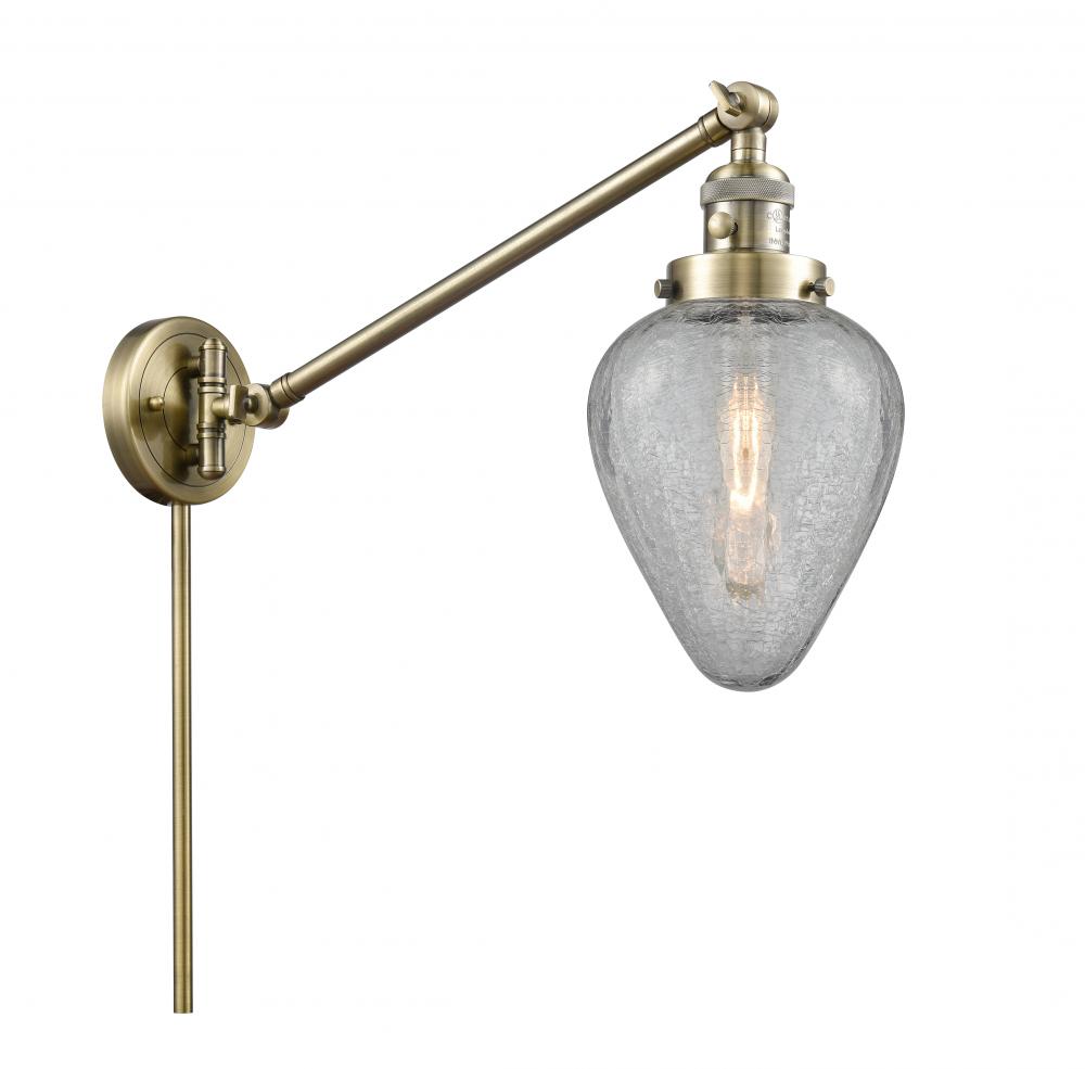 Geneseo - 1 Light - 8 inch - Antique Brass -Adjustable Swing Arm