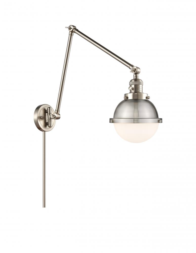 Hampden - 1 Light - 7 inch - Brushed Satin Nickel -Adjustable Swing Arm