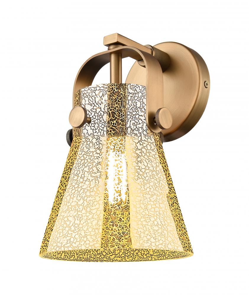 Pilaster II Cone - 1 Light - 7 inch - Brushed Brass - Sconce