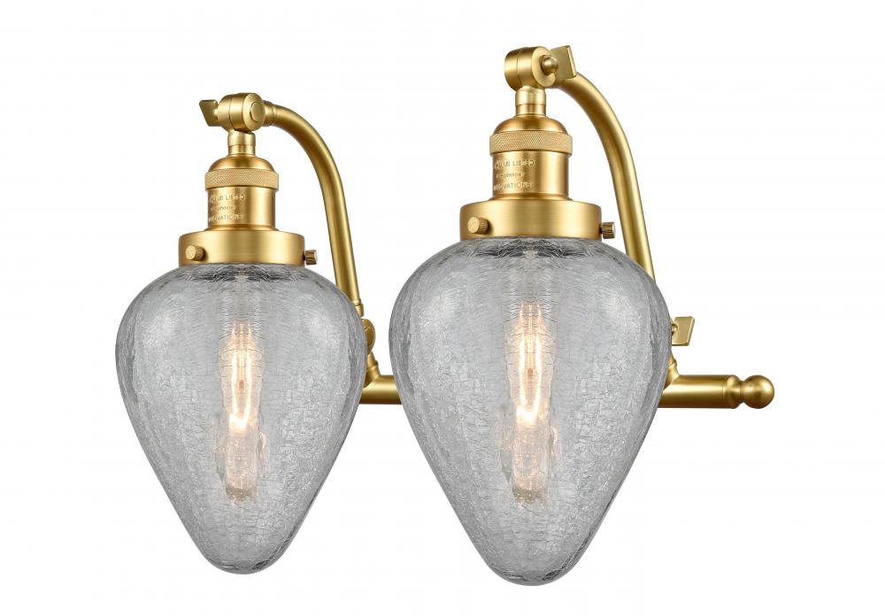 Geneseo - 2 Light - 18 inch - Satin Gold - Adjustable Bath Vanity Light