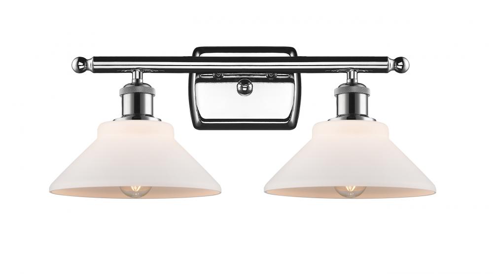 Orwell - 2 Light - 18 inch - Polished Chrome - Bath Vanity Light