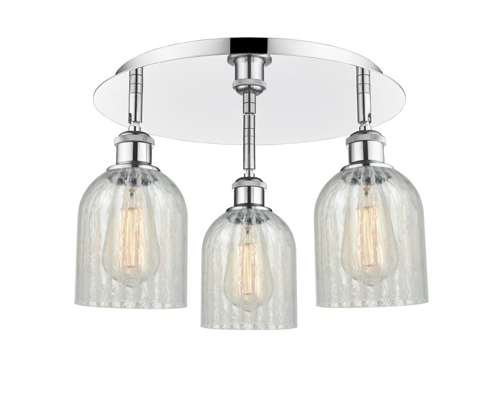 Caledonia - 3 Light - 17 inch - Polished Chrome - Flush Mount