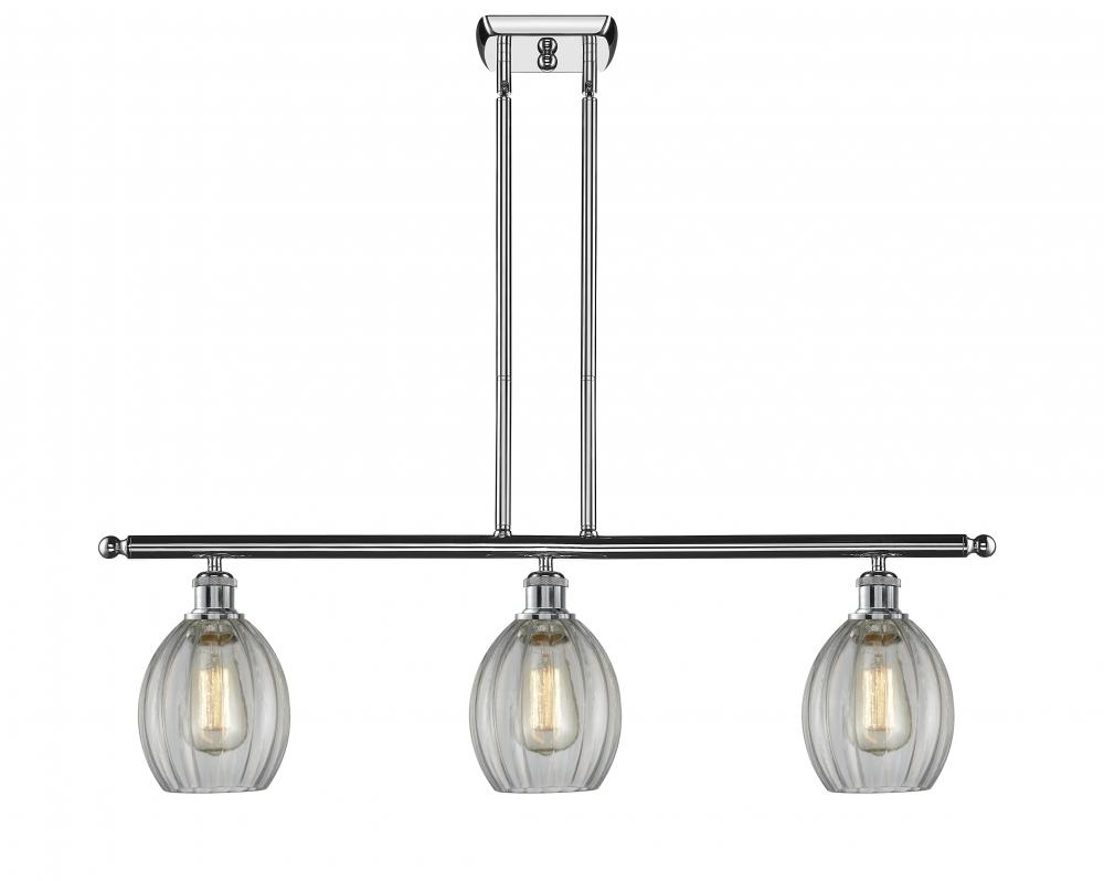 Eaton - 3 Light - 36 inch - Polished Chrome - Cord hung - Island Light