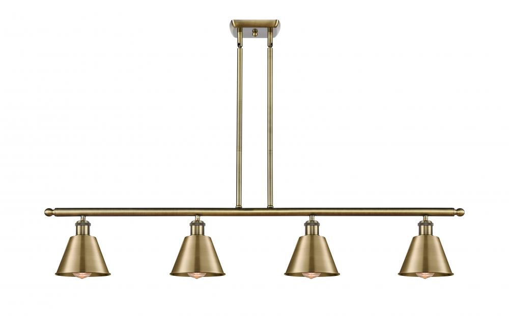 Smithfield - 4 Light - 48 inch - Antique Brass - Cord hung - Island Light
