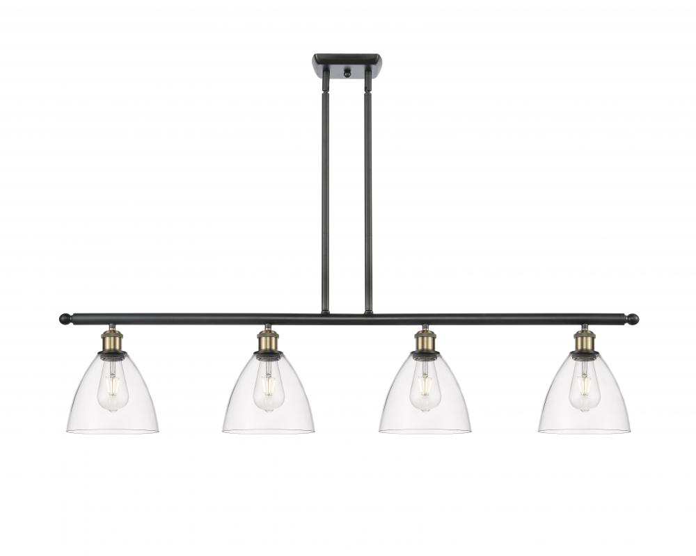 Bristol - 4 Light - 48 inch - Black Antique Brass - Stem hung - Island Light