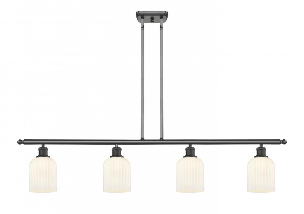 Bridal Veil - 4 Light - 48 inch - Oil Rubbed Bronze - Cord hung - Island Light