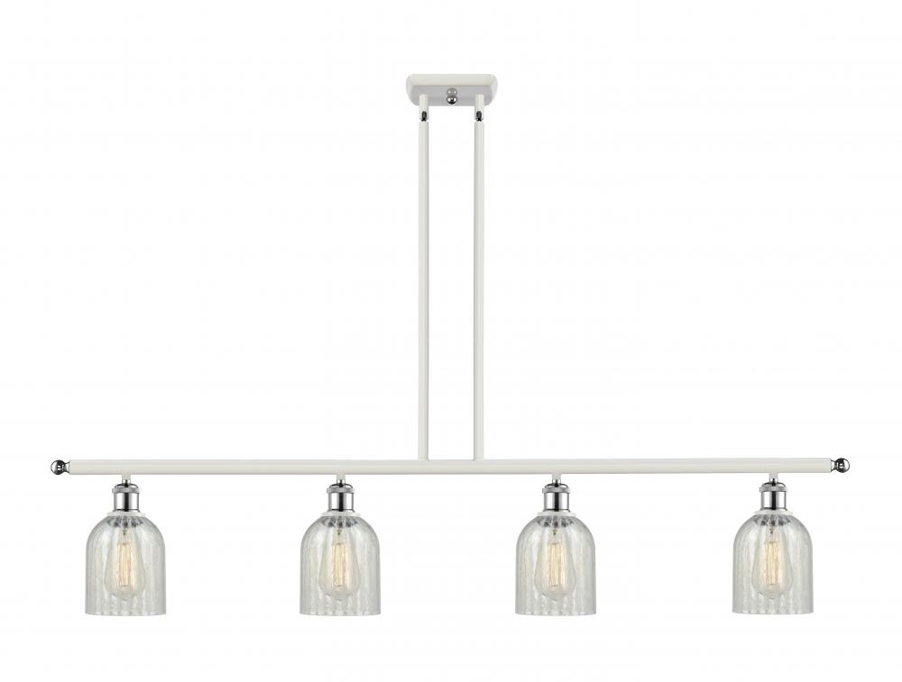 Caledonia - 4 Light - 48 inch - White Polished Chrome - Cord hung - Island Light