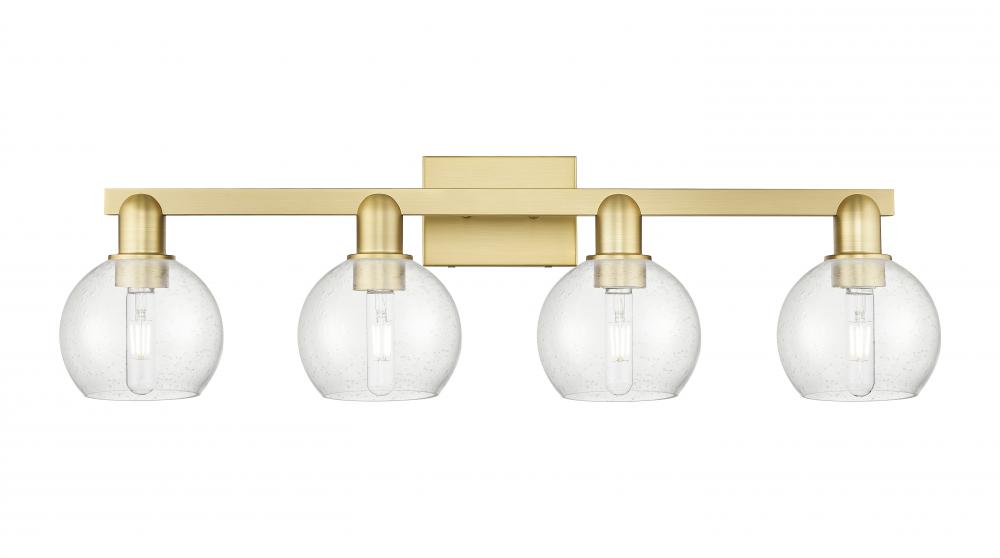 Athens - 4 Light - 33 inch - Satin Gold - Bath Vanity Light