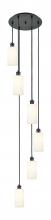 Innovations Lighting 116B-6P-BK-G434-7WH - Crown Point - 6 Light - 16 inch - Matte Black - Multi Pendant