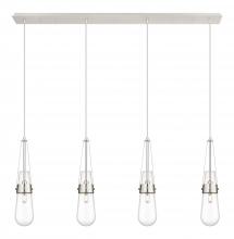 Innovations Lighting 124-452-1P-PN-G452-4CL - Milan - 4 Light - 48 inch - Polished Nickel - Linear Pendant