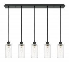 Innovations Lighting 125B-5P-BK-G434-7CL - Crown Point - 5 Light - 37 inch - Matte Black - Linear Pendant