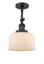Innovations Lighting 201F-BK-G71 - Bell - 1 Light - 8 inch - Matte Black - Adjustable Semi-Flush Mount