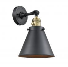 Innovations Lighting 203SW-BAB-M13-BK-LED - Appalachian - 1 Light - 8 inch - Black Antique Brass - Adjustable Sconce