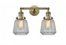 Innovations Lighting 208-AB-G142 - Chatham - 2 Light - 16 inch - Antique Brass - Adjustable Bath Vanity Light
