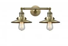 Innovations Lighting 208-AB-M4 - Railroad - 2 Light - 18 inch - Antique Brass - Adjustable Bath Vanity Light