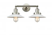Innovations Lighting 208-SN-G1 - Halophane - 2 Light - 18 inch - Brushed Satin Nickel - Adjustable Bath Vanity Light