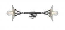 Innovations Lighting 208L-PC-G2 - Halophane - 2 Light - 9 inch - Polished Chrome - Adjustable Bath Vanity Light