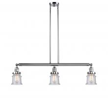 Innovations Lighting 213-PC-G184S - Canton - 3 Light - 39 inch - Polished Chrome - Stem Hung - Adjustable Island Light