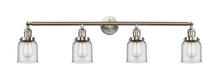 Innovations Lighting 215-SN-G52 - Bell - 4 Light - 42 inch - Brushed Satin Nickel - Adjustable Bath Vanity Light