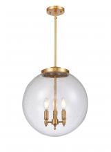 Innovations Lighting 221-3S-SG-G204-16 - Beacon - 3 Light - 16 inch - Satin Gold - Cord hung - Pendant