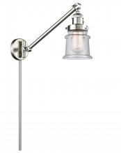 Innovations Lighting 237-SN-G184S - Canton - 1 Light - 8 inch - Brushed Satin Nickel -Adjustable Swing Arm