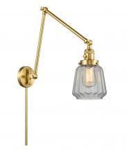 Innovations Lighting 238-SG-G142 - Chatham - 1 Light - 8 inch - Satin Gold -Adjustable Swing Arm