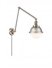 Innovations Lighting 238-SN-HFS-61-SN - Hampden - 1 Light - 7 inch - Brushed Satin Nickel -Adjustable Swing Arm
