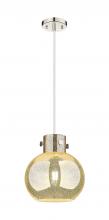 Innovations Lighting 410-1PM-PN-G410-10ME - Newton Sphere - 1 Light - 10 inch - Polished Nickel - Cord hung - Mini Pendant
