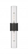 Innovations Lighting 428-2WL-BK-G428-12CL - Bolivar - 2 Light - 5 inch - Matte Black - Bath Vanity Light