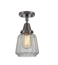 Innovations Lighting 447-1C-OB-G142 - Chatham - 1 Light - 7 inch - Oil Rubbed Bronze - Semi-Flush Mount