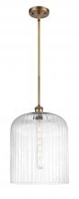 Innovations Lighting 516-1S-BB-G559-12CL - Bridal Veil - 1 Light - 5 inch - Brushed Brass - Mini Pendant