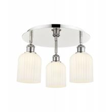 Innovations Lighting 516-3C-PN-G559-5GWH - Bridal Veil - 3 Light - 17 inch - Polished Nickel - Flush Mount
