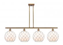 Innovations Lighting 516-4I-BB-G121-10RW - Farmhouse Rope - 4 Light - 48 inch - Brushed Brass - Cord hung - Island Light