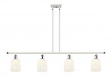 Innovations Lighting 516-4I-WPC-G559-5GWH - Bridal Veil - 4 Light - 48 inch - White Polished Chrome - Cord hung - Island Light