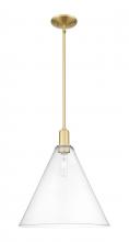 Innovations Lighting 716-1S-SG-GBC-162 - Berkshire Glass - 1 Light - 16 inch - Satin Gold - Stem hung - Mini Pendant