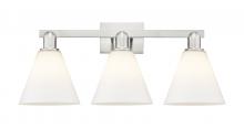 Innovations Lighting 716-3W-SN-GBC-81 - Berkshire - 3 Light - 26 inch - Satin Nickel - Bath Vanity Light