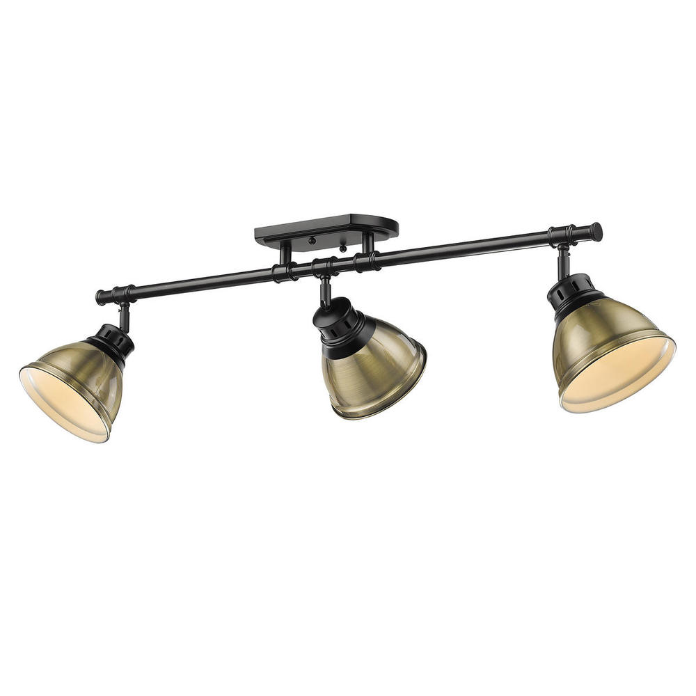 Shepard 3-Light Bath Vanity in Modern Brass with Modern Brass
