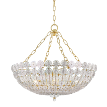 Hudson Valley 8224-AGB - Floral Park Chandelier