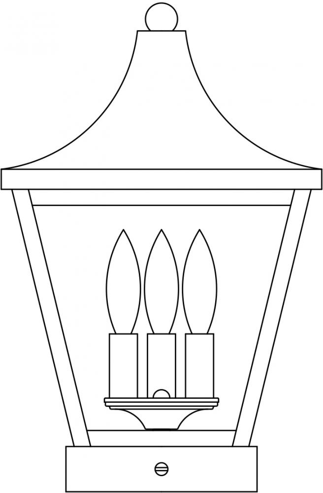 10" Nantes column mount