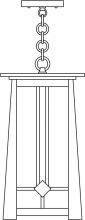 Arroyo Craftsman ABH-9TN-P - 9" Aberdeen pendant