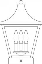 Arroyo Craftsman NAC-10RM-BK - 10" Nantes column mount
