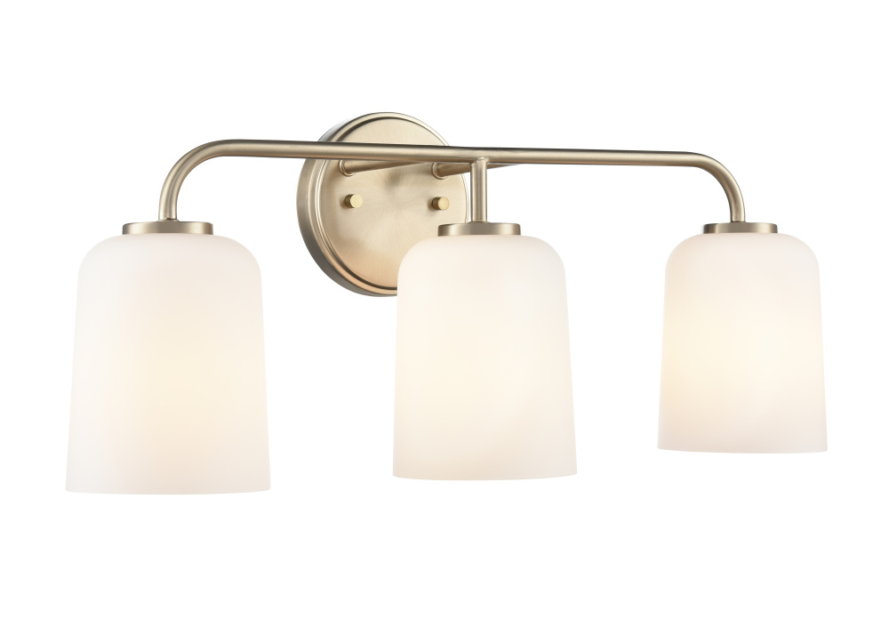 Laphia 22" Wide 3-Light Vanity - Modern Gold