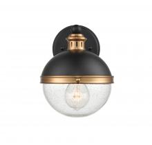 Millennium 4251-MB/AB - Ellmira 1-Light Wall Sconce Matte Black/ Aged Brass