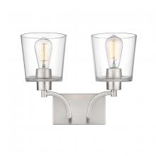 Millennium 496002-BN - Evalon 2-Light Vanity Brushed Nickel