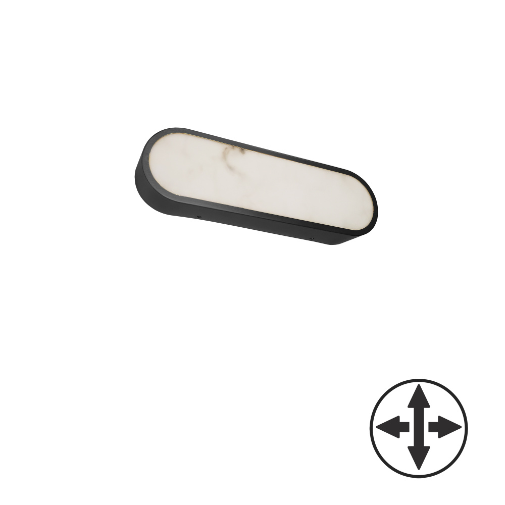 20W Wall Sconce, MB w/ Alabaster Diffuser