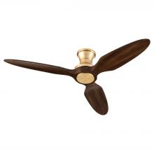 Quorum 39563-80 - Veleta 56 inches Hugger Ceiling Fan, Aged Brass