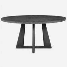  24279 - Pulsar Round Gray Walnut Dining Table