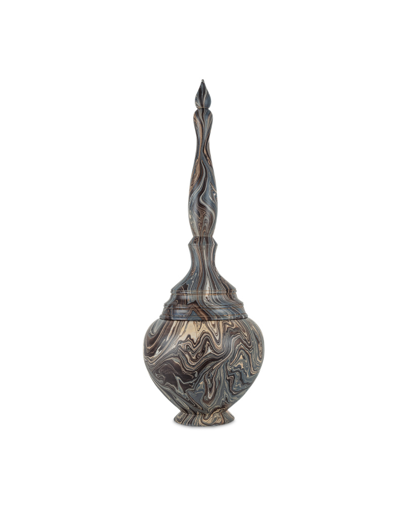 Marbleized Tall Turret Box